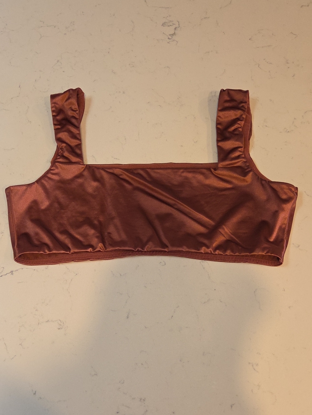 Skims Satin Stretch Crop Bralette Size XL